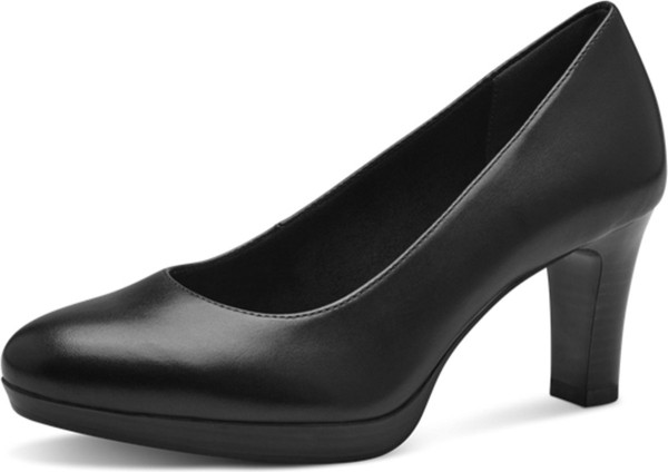 Tamaris - maat 37 - leren dames pumps zwart