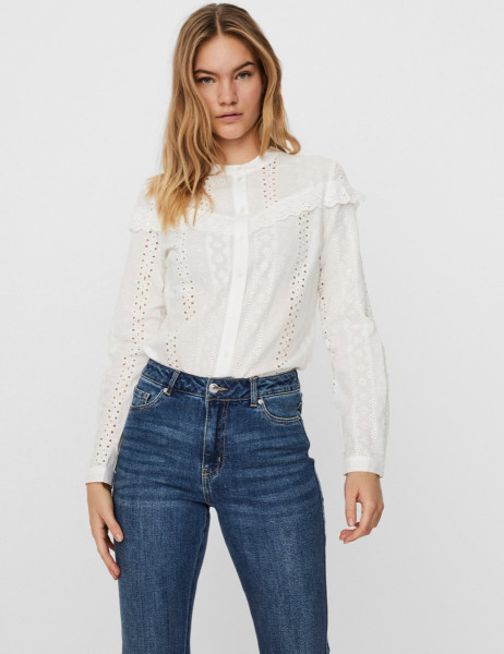 VERO MODA - Maat XS - VMNORA L/S SHIRT NOOS Dames Blouse