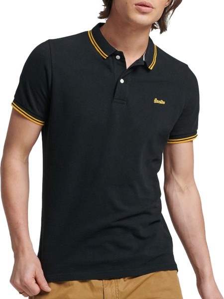 Superdry - Maat M Vintage Tipped Poloshirt Mannen