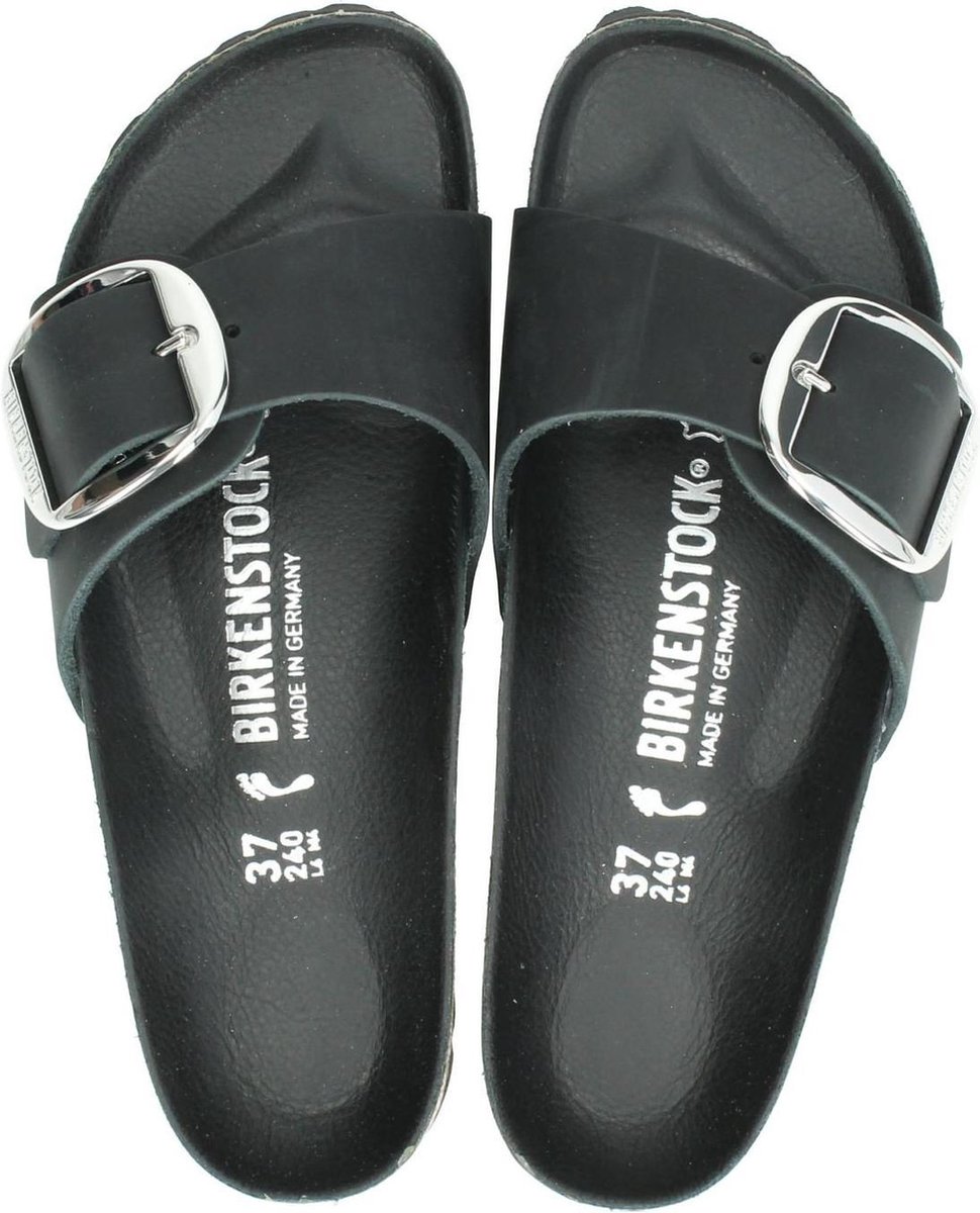 Birkenstock - 40 - Madrid Dames Slippers Small fit - Black DGM Outlet