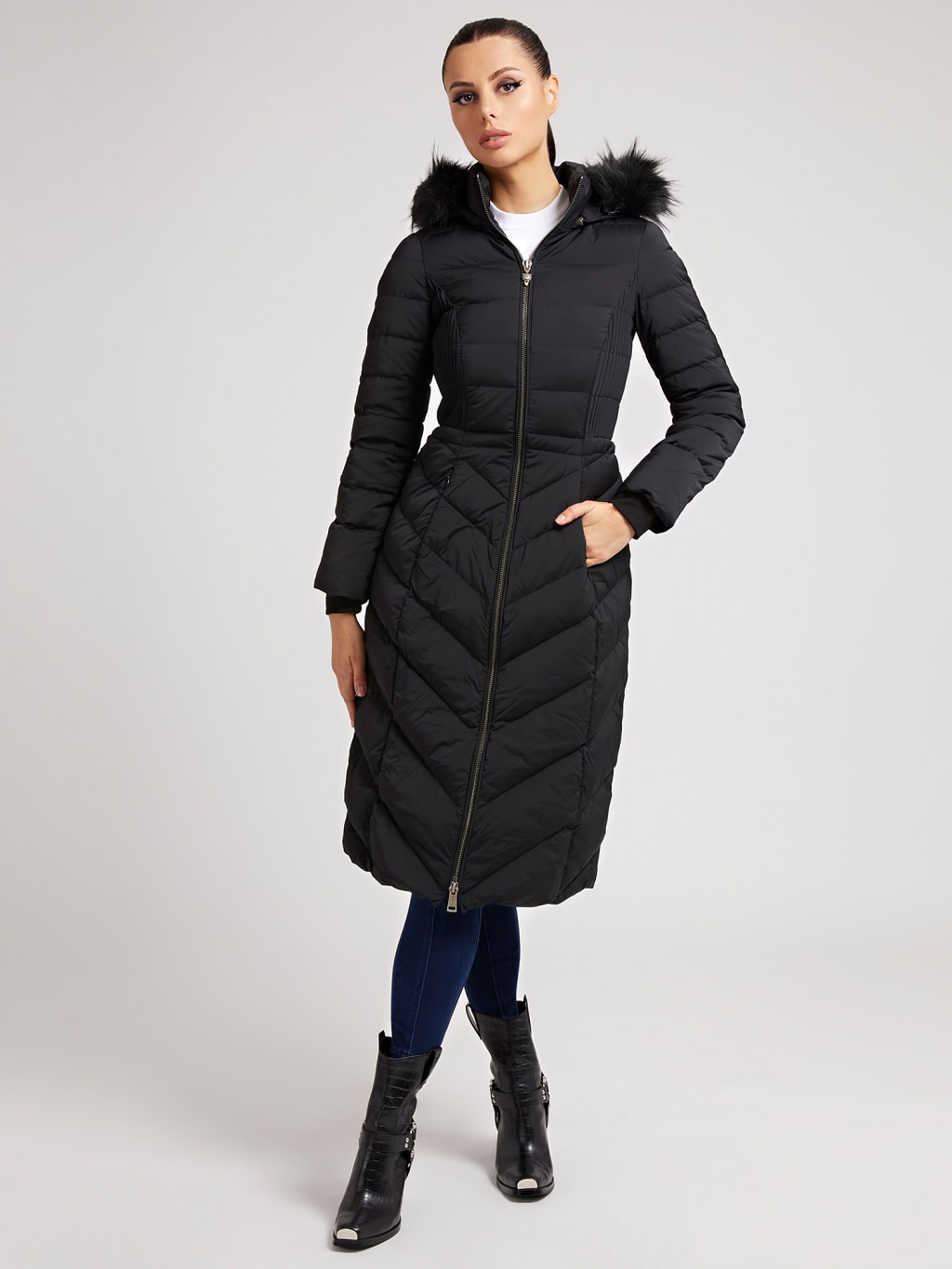 Guess Down Jacket Winterjas - Maat S - Vrouwen - Parka | DGM Outlet