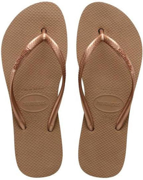 Havaianas - Maat 37/38 Slim Flatform Dames Slippers - Rose Gold