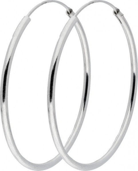 Silver Lining draadoorringen - zilver - ronde buis 1.9 mm - 40 mm