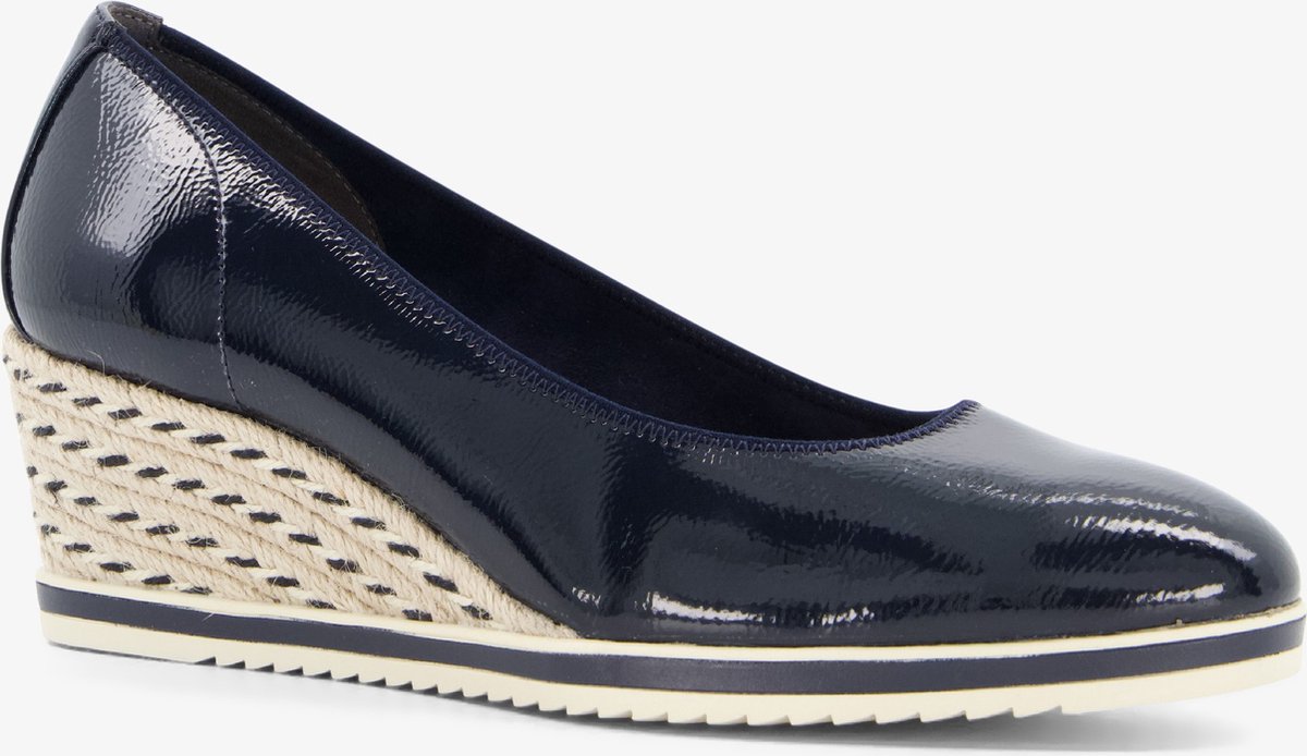 Tamaris  maat 41- dames lak pumps met sleehak blauw