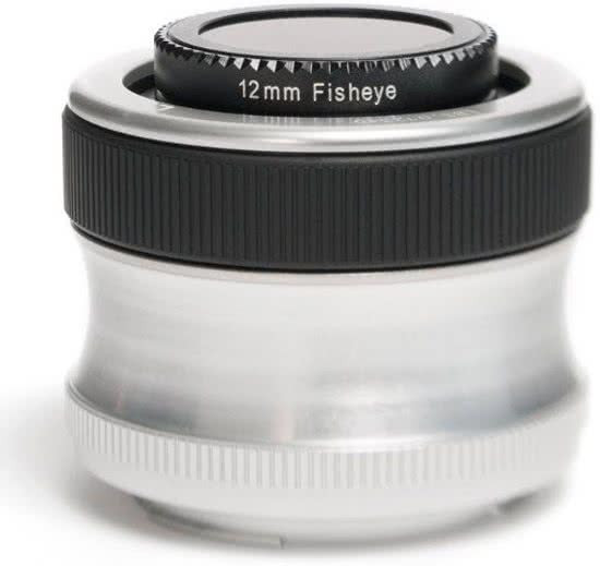 Lensbaby Scout lens + Fisheye Optik - geschikt voor Olympus 4/3 spiegelreflexcamera's