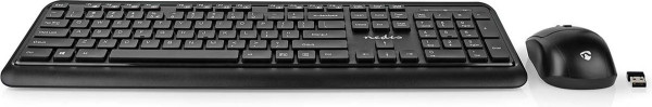 Nedis Muis en Toetsenbord - Set - Draadloos - Muis- en toetsenbordverbinding: USB - 800 / 1200 / 160