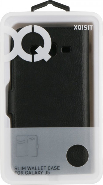 XQISIT Slim Wallet for Galaxy J5 black for Galaxy J5 (2015) black