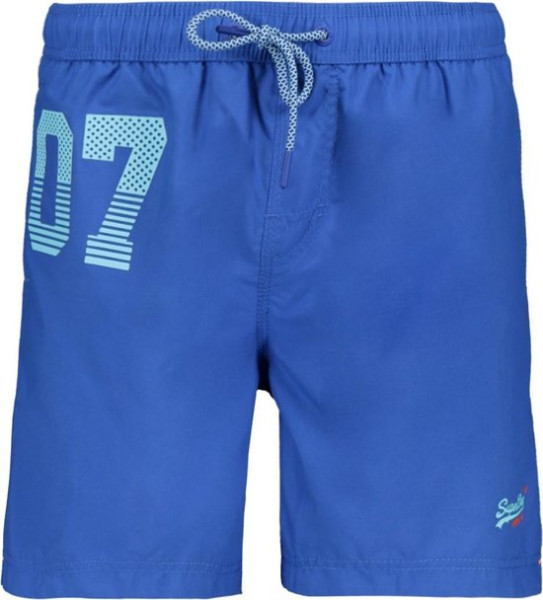 Superdry Maat L heren waterpolo rits zwemshort blauw