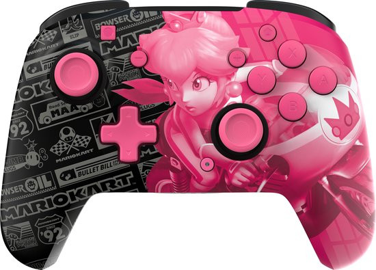 PDP Gaming Rematch Draadloze Controller - Grand Prix Peach Glow in the Dark - Nintendo Switch