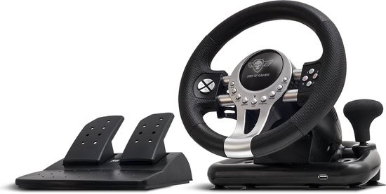Spirit of Gamer Race Stuur – Geschikt voor PS4 PS3 Xbox One Pc Race Stuur – Race Stuur met Pedalen
