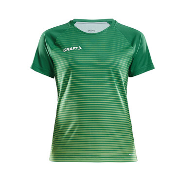 Craft Pro Control Stripe Shirt Korte Mouw Dames - Groen