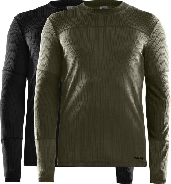 Craft - Maat XL - CORE 2-pack Baselayer Thermoshirts Heren - Zwart