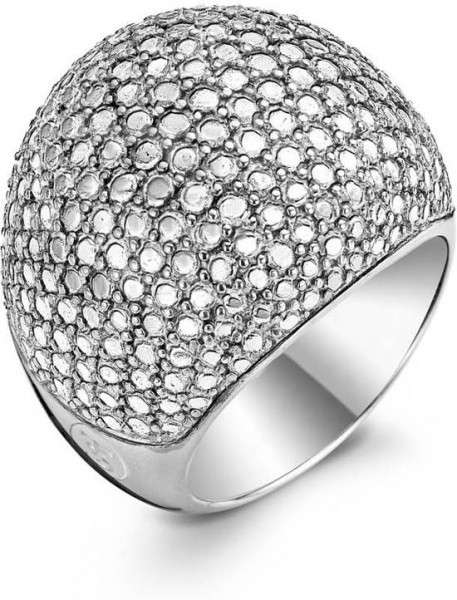 TI SENTO Milano Ring 1954SD - Maat 16 mm - Gerhodineerd Sterling Zilver