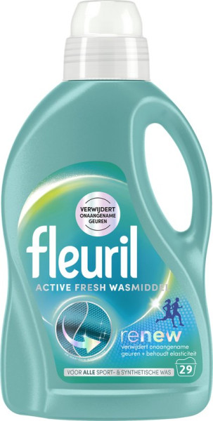 Fleuril Active Fresh - Vloeibaar Wasmiddel - Voordeelverpakking - 3x29 Wasbeurten