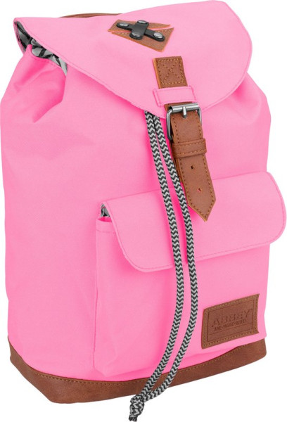 Abbey Rugzak - Daily Satchel - Roze/Grijs