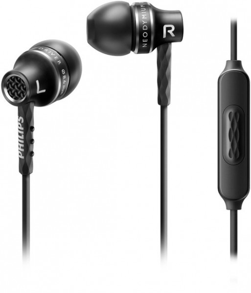 Philips SHE9105 - In-ear oordopjes - Zwart Aluminium oordopjes met stevige kabel
