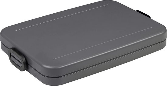 Mepal Lunchbox flat – Broodtrommel – 4 boterhammen - Nordic black
