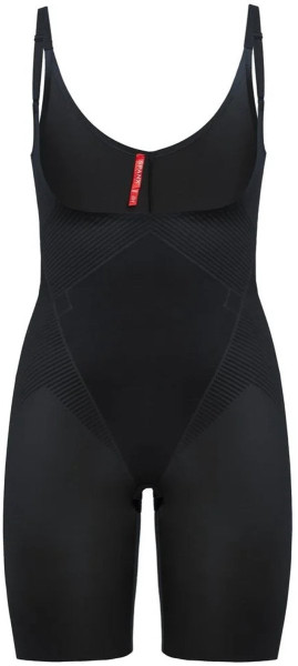 Spanx - Maat S Thinstincts 2.0 Open Bust Mid Thigh Body - Zwart