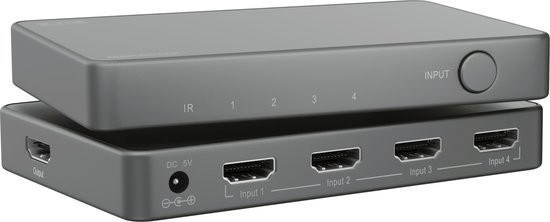 Marmitek Connect 740 - HDMI switch 8K 60Hz - 4K 120Hz - HDMI 2.1 - 4 in 1 uit