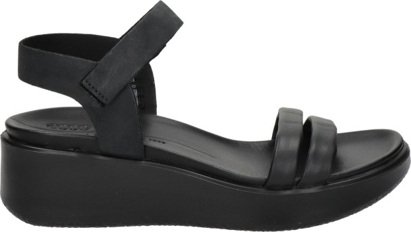 Ecco - maat 41- Flowt Wedge Sandalen zwart Nubuck - Dames