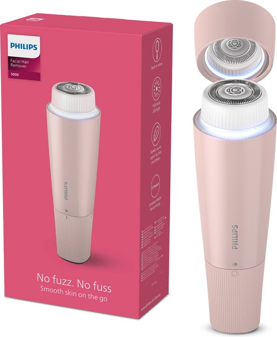 Philips 5000 Series - Gezichtshaarverwijderaar - Spiegel en lampje - BRR454
