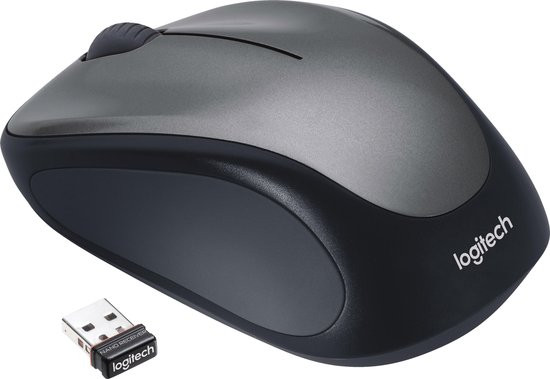 Logitech M235 - Draadloze Muis - Grijs/Zwart