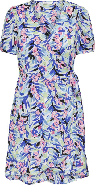 ONLY Maat L ONLALBERTA S/S WRAP DRESS WVN Dames Jurk