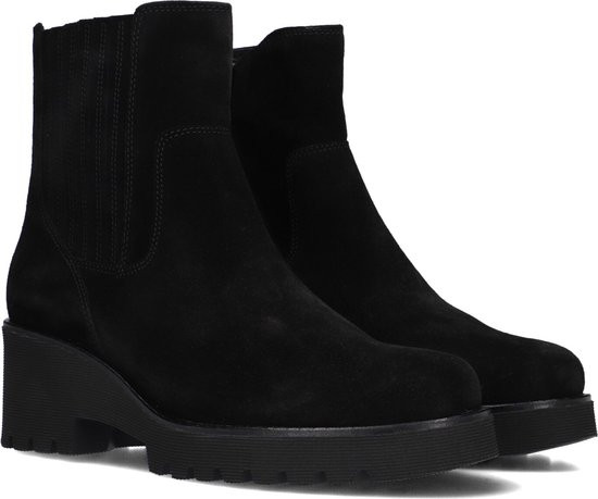 Gabor - Maat 38 - Chelsea boots zwart Suede - Dames