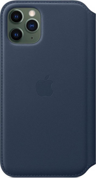 Apple Leren Folio Hoesje voor iPhone 11 Pro - Deep Sea Blue