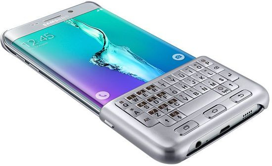 Samsung keyboard cover - zilver - voor Samsung G928 S6 edge+