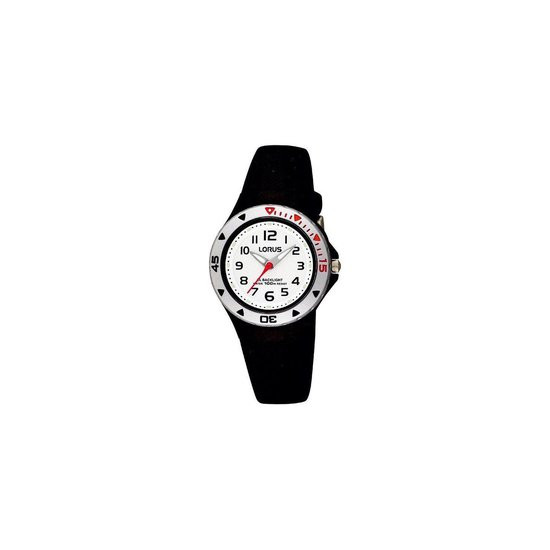 Lorus Young RRX41CX9 Horloge - Siliconen - Zwart - 28 mm