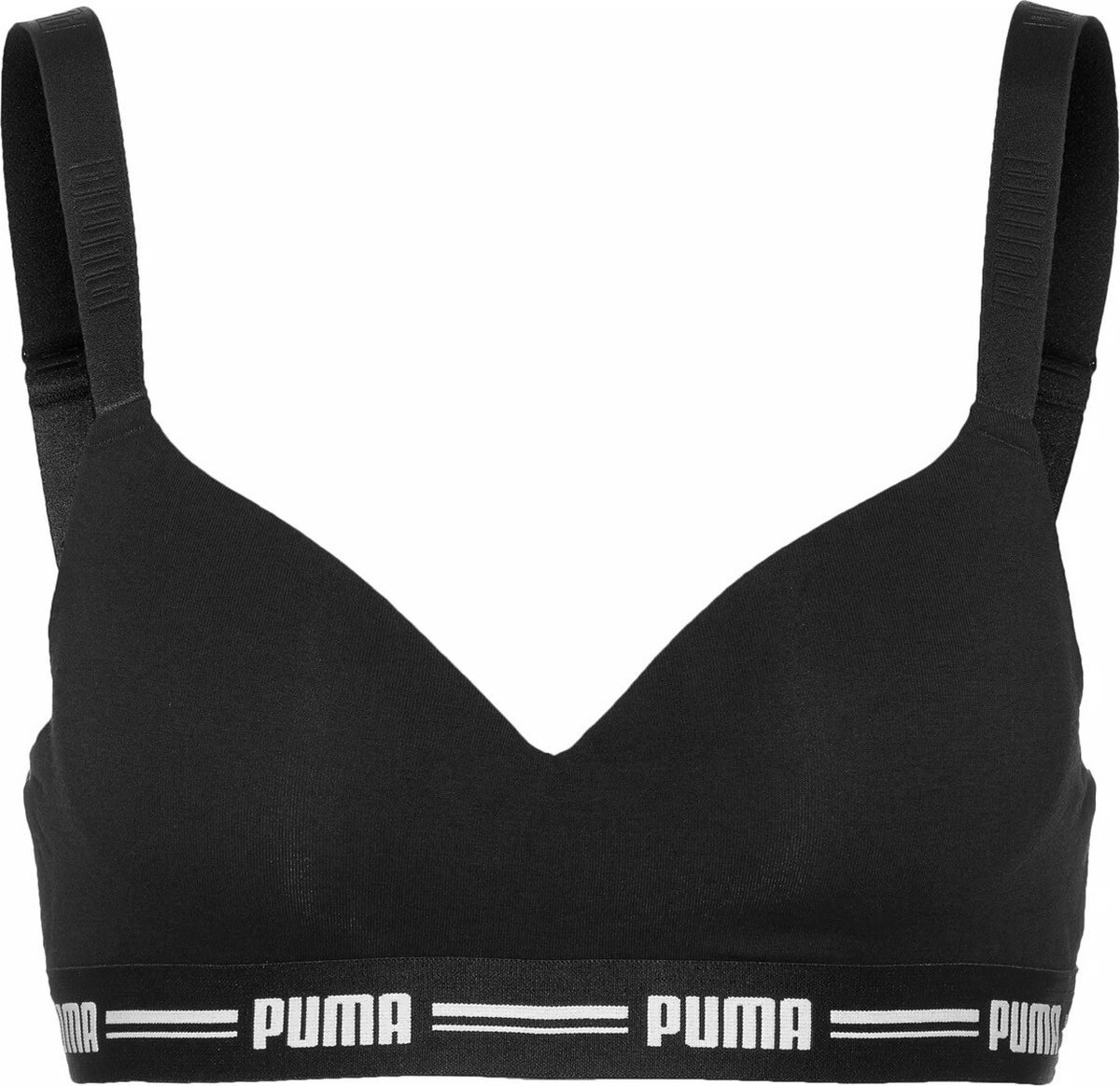 Puma  Maat XL - Padded Top Beha - Zwart