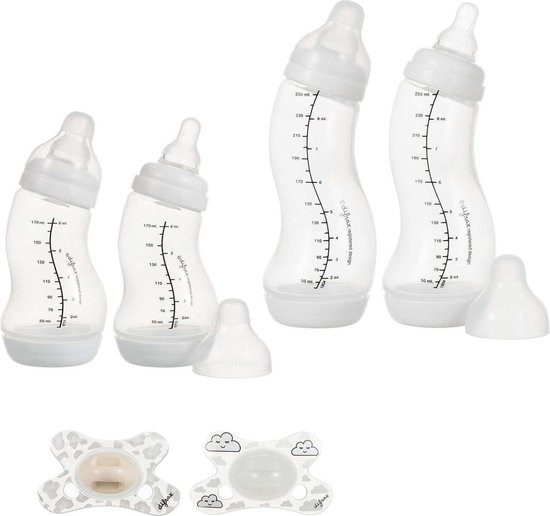 Difrax - Newborn Babypakket - Makkelijk geaccepteerd, Anti Koliek, BPA-vrij, Vlindervorm