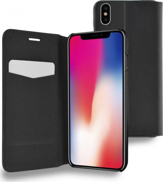 Azuri booklet ultra thin - zwart - voor Apple iPhone X