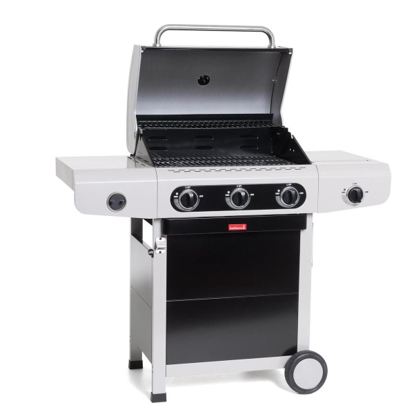 Barbecook Siesta 310 Black Edition - Gas BBQ barbecue - 3 Branders - Met zijbrander - 1 vaste zijtaf