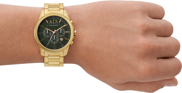 Armani Exchange AX1746 Mannen Horloge 44 mm - Goudkleurig