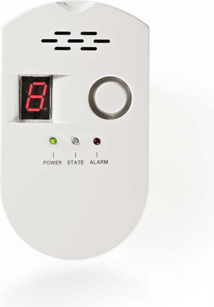 Nedis Gasdetector | Netvoeding - LPG / Aardgas / Steenkool - EN50194