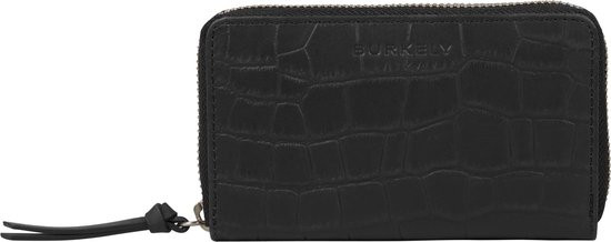Burkely Icon Ivy Dames Small Zip Around Wallet Portemonnee - Zwart