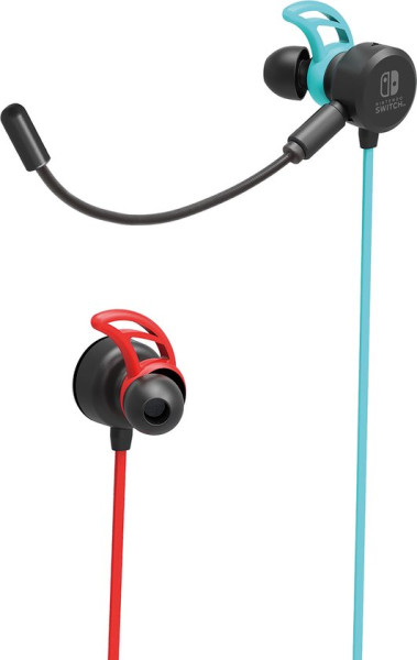 Hori Gaming Earbuds Pro - Neon Blue/Red (Nintendo Switch)
