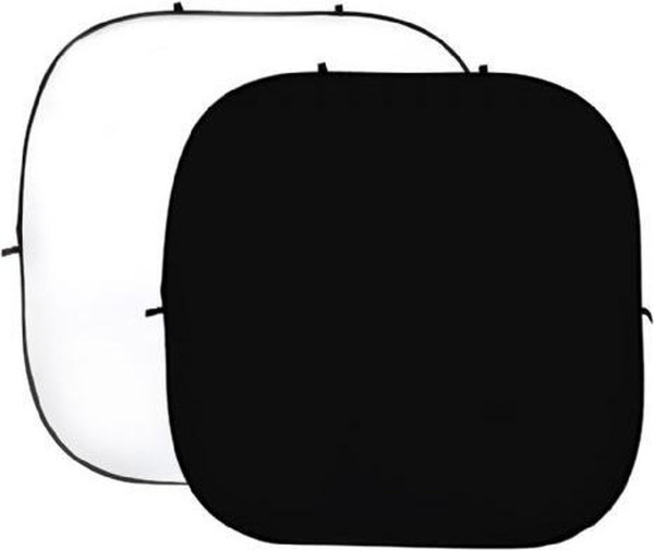 StudioKing Background Board Wit/Zwart 240x240 cm