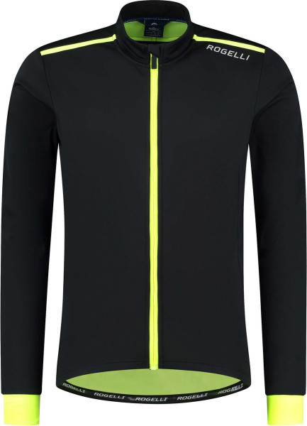 Rogelli - Maat XXL Core Fietsjack Winter - Heren - Zwart, Fluor