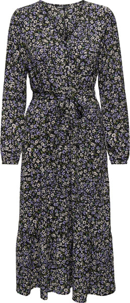 ONLY - Maat XL - ONLNOVA LUX L/S AMY LONG DRESS AOP PTM Dames Jurk