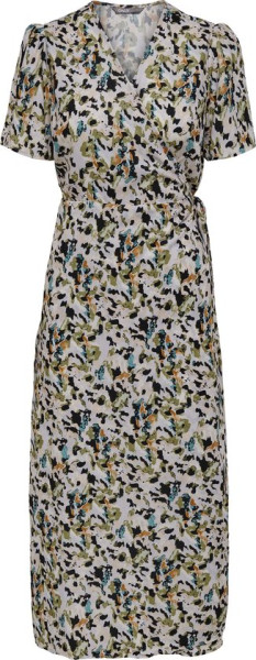 ONLKESIA maat L LIFE S/S MIDI WRAP DRESS CS PTM